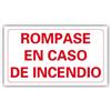 Señal Adhesiva Rompase en