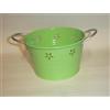 Cesta metálica verde