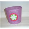 Cesta redonda flor