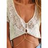Simple cuerpo oro cadena