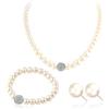 Conjunto de joyas blancas